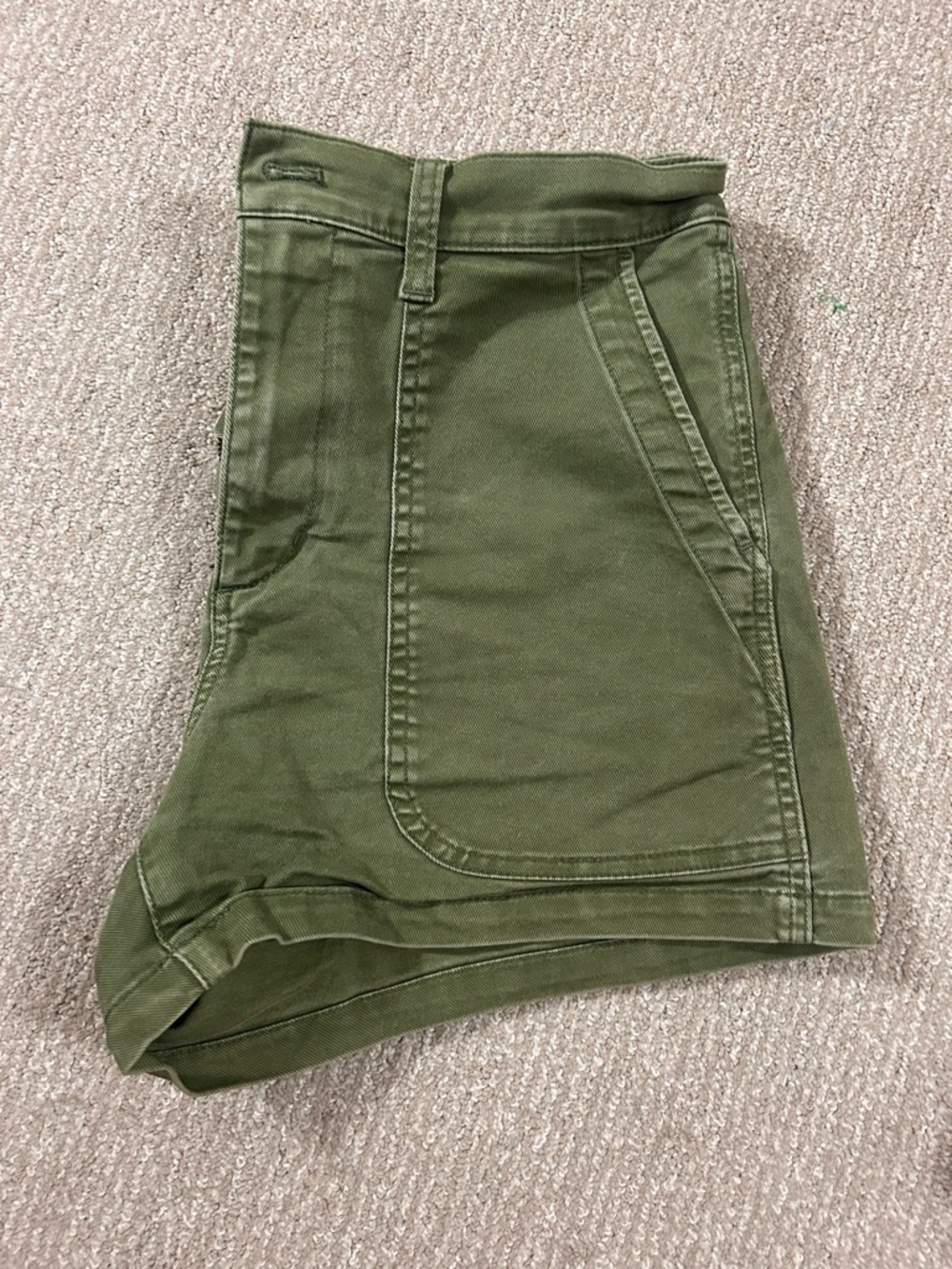 Women’s Olive Green Utility Shorts
